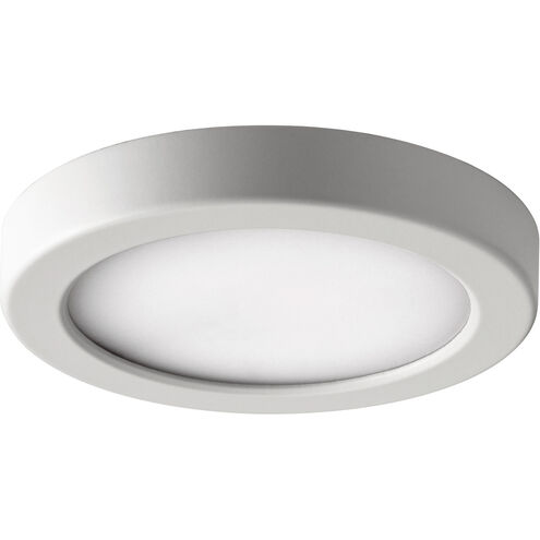 Signature LED 7 inch Studio White Flush Mount Ceiling Light, Round