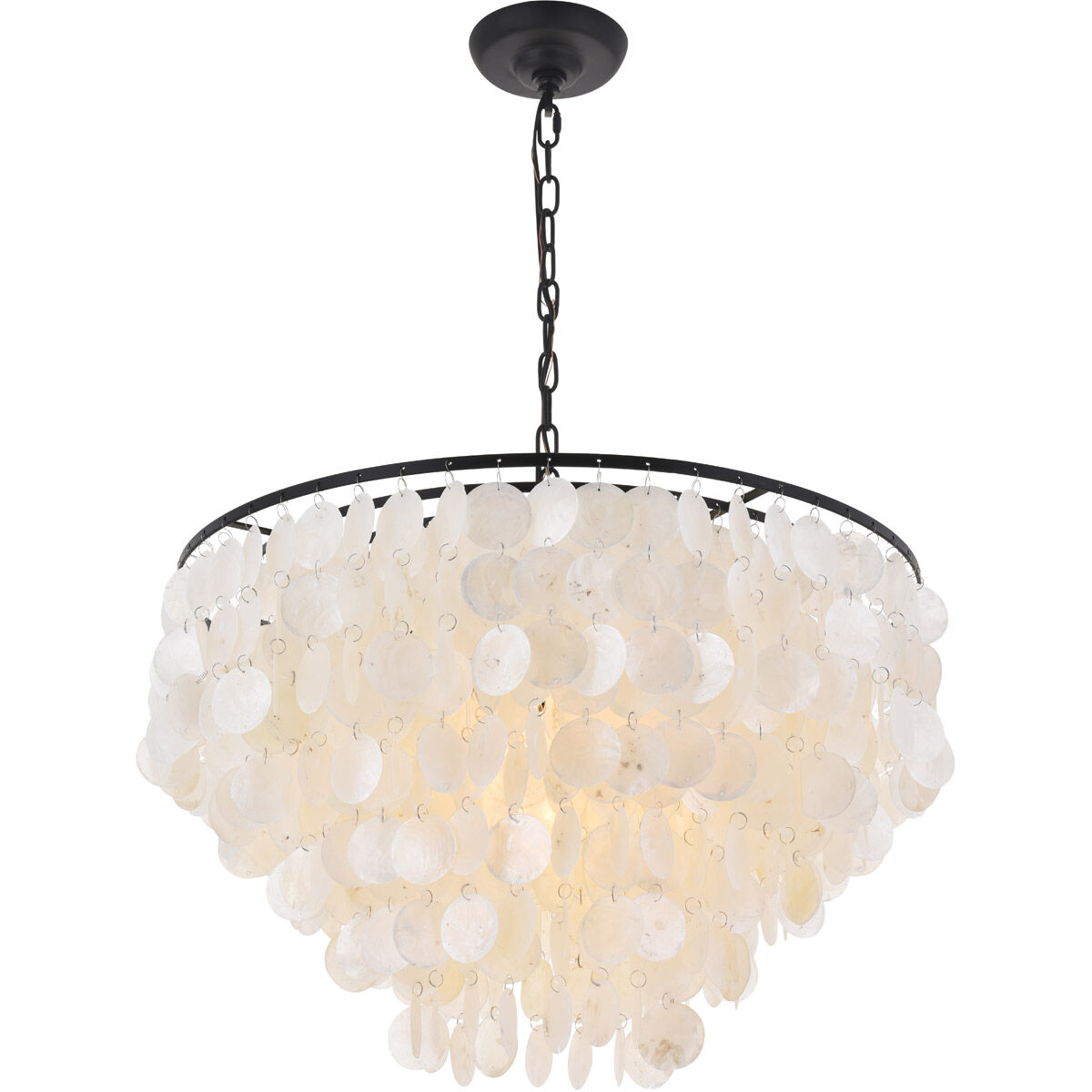 Selene 6 Light 26 inch Black Pendant Ceiling Light