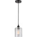 Edison Cobbleskill LED 5 inch Matte Black Mini Pendant Ceiling Light