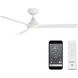 Gage 52 inch Matte White Downrod Ceiling Fan