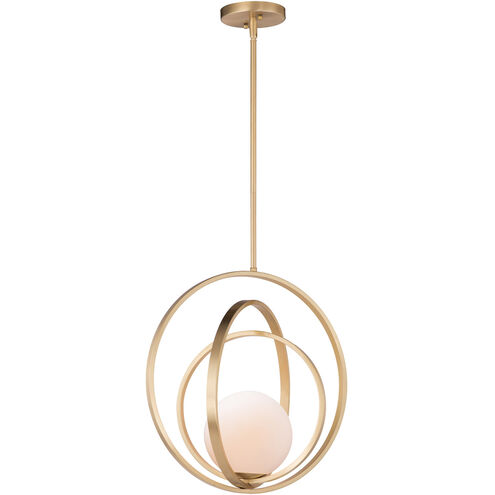 Coronet 1 Light 18 inch Satin Brass Single Pendant Ceiling Light