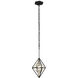 Marcia 1 Light 10.25 inch Matte Black and French Gold Mini Pendant Ceiling Light