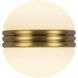 Selene 5 inch Brushed Gold Wall Sconce Wall Light