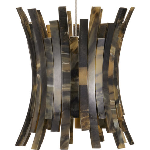 Alsop 36 Light 37 inch Brown and Black with Silver Multi-Drop Pendant Ceiling Light