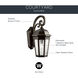 Courtyard 1 Light 18 inch Rubbed Bronze Outdoor Wall in A19, Medium