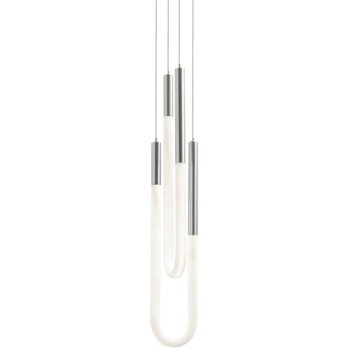 Adel LED 4 inch Satin Nickel Pendant Ceiling Light