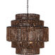 Beaudelle 9 Light 30 inch Dark Bronze Pendant Ceiling Light