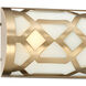 Jennings Bath Vanity Light Wall Light in Aged Brass