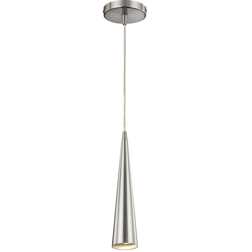 Sliver 1 Light 2.75 inch Polished Nickel Mini Pendant Ceiling Light, Small
