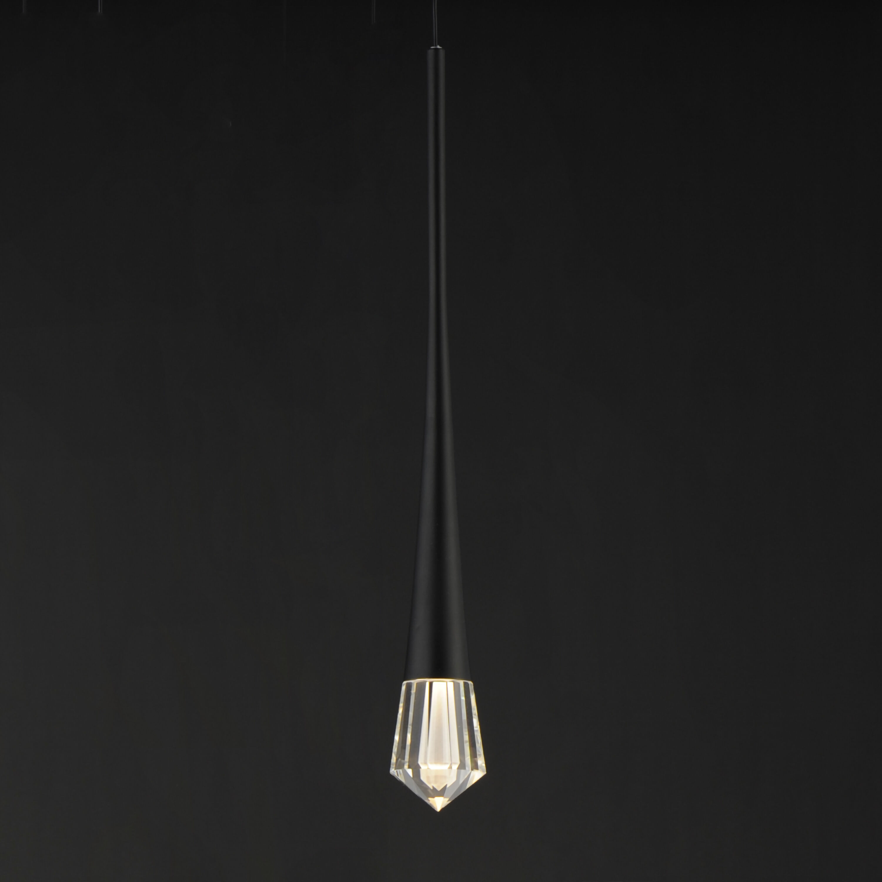 Pierce LED 2.25 inch Black Single Pendant Ceiling Light