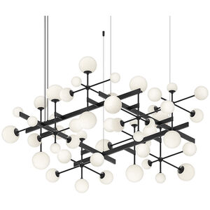 Nebula LED 61 inch Satin Black Chandelier Ceiling Light