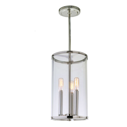 Gramercy 3 Light 8 inch Polished Nickel Pendant Ceiling Light