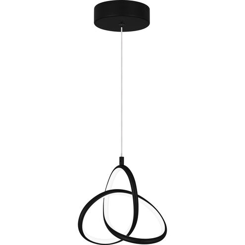 Illoria LED 8 inch Matte Black Mini Pendant Ceiling Light