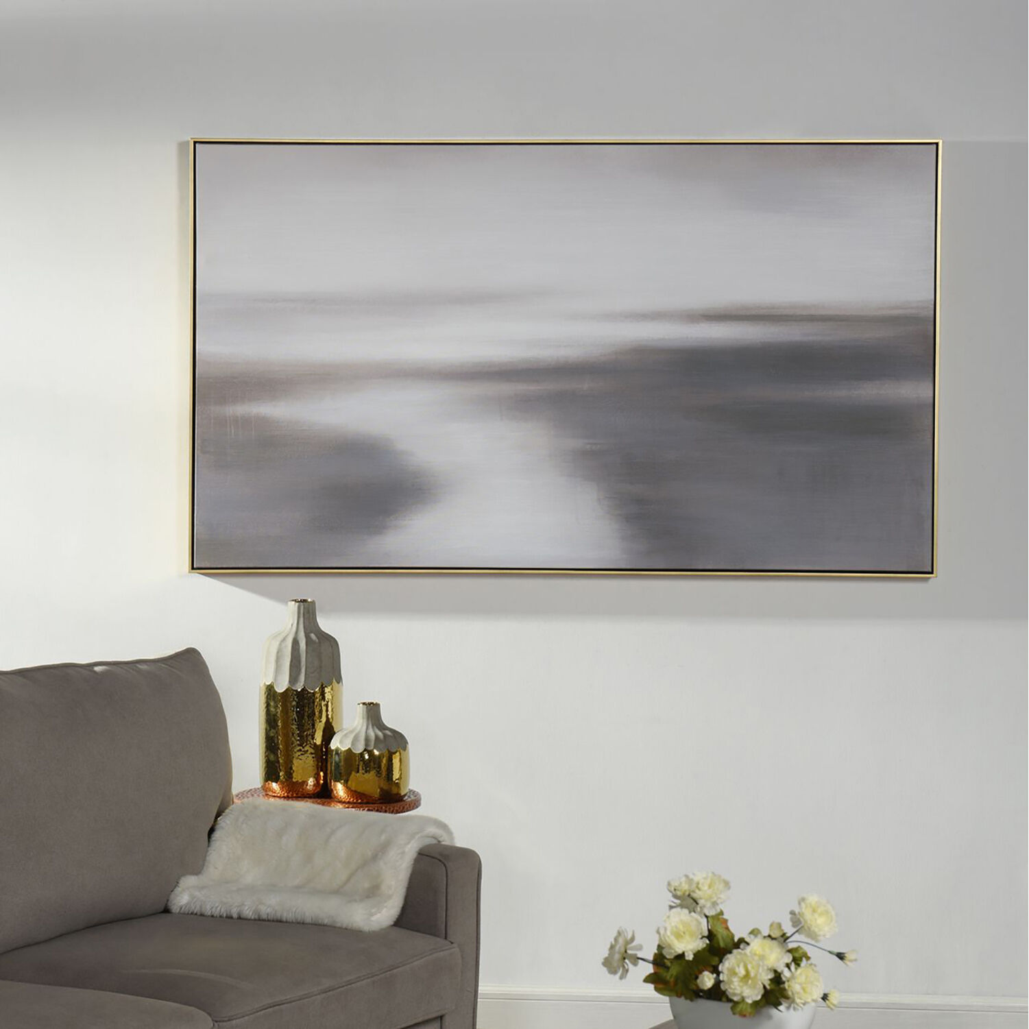 Cameron Grey and Multicolor and Silver Wall Art