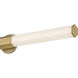 Facet LED 5 inch Heritage Brass Bath Light Wall Light