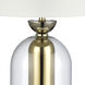 Park Plaza 21 inch 150.00 watt Clear with Gold Table Lamp Portable Light