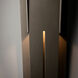Linea 2 Light 21.9 inch Coastal Dark Smoke Outdoor Wall Sconce