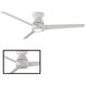 Tip Top 52 inch Matte White Flush Mount Ceiling Fan in 3500K
