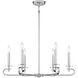 Torino 6 Light 28 inch Polished Nickel Chandelier Ceiling Light, Essentials