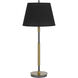 Ciudad 30 inch 100.00 watt Antique Brass and Silver Grey Table Lamp Portable Light in Anitque Brass / Silver Grey