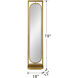 Full 78.7 X 18.1 inch Gold Mirror