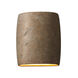 Ambiance Collection LED 10 inch Carrara Marble Outdoor Wall Sconce