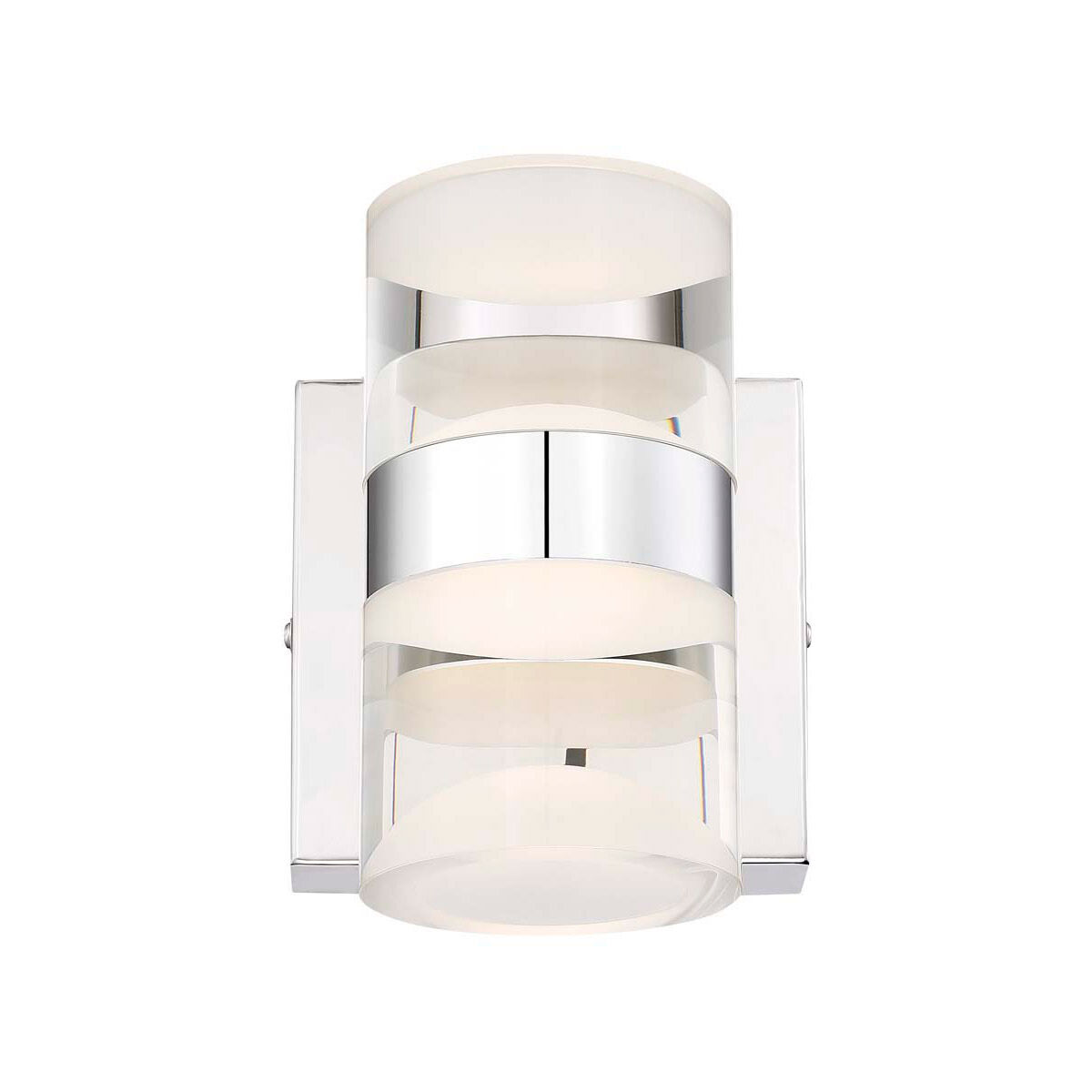 H2O 2 Light 10 inch Chrome Bath Vanity Wall Light