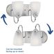 Gather 2 Light 12 inch Polished Chrome Bath Vanity Wall Light in Bulbs Not Included, Standard