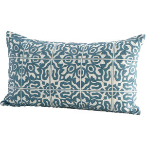Ella 24 X 14 inch Blue And White Pillow Cover