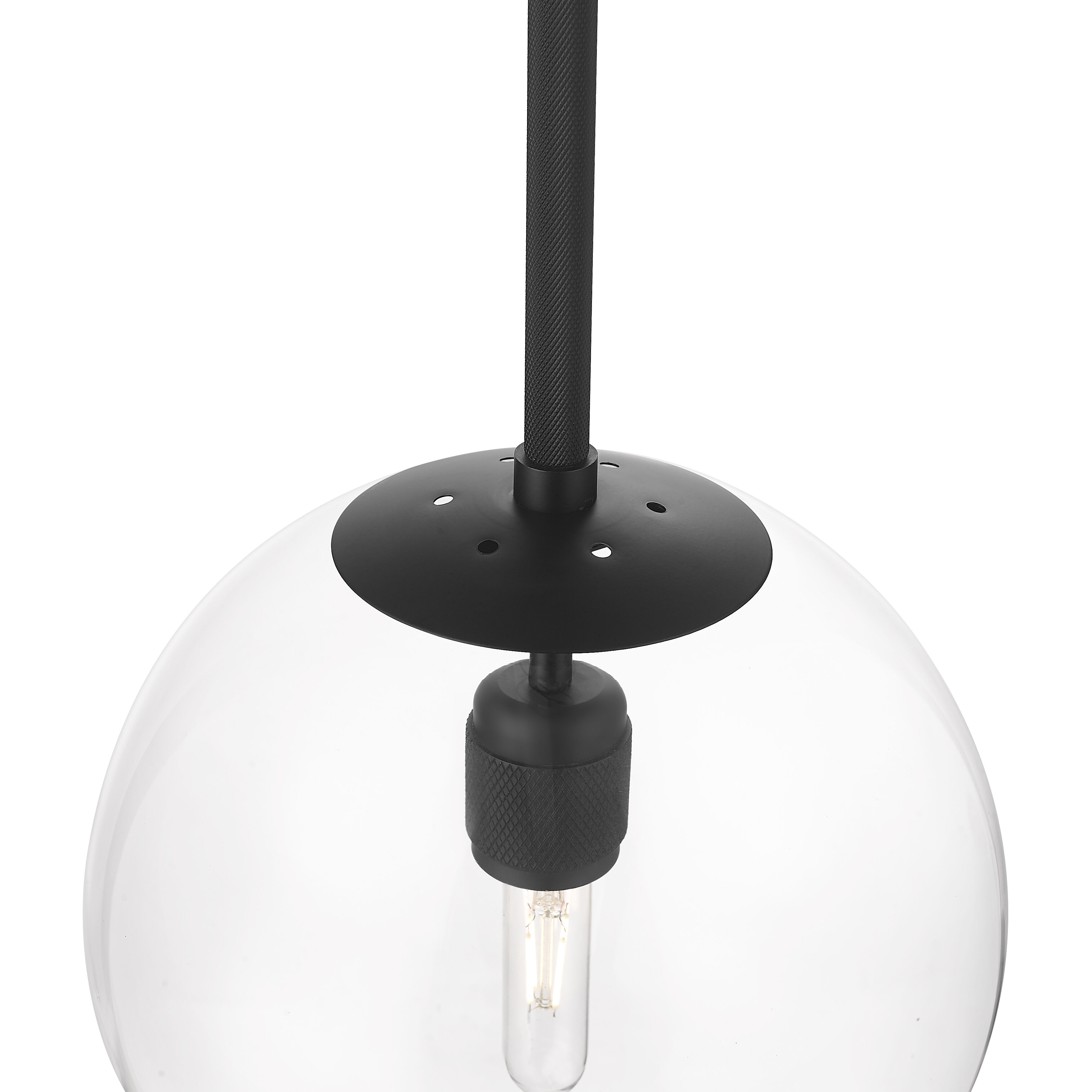 Kairo 1 Light 12 inch Matte Black Pendant Ceiling Light
