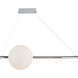 ORB LED 11 inch Chrome Pendant Ceiling Light