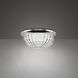 Signature Genoa LED 9 inch Polished Chrome Flush Mount Ceiling Light, Schonbek Signature