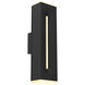 Profile 2 Light 4 inch Black ADA Sconce Wall Light, Dual Light