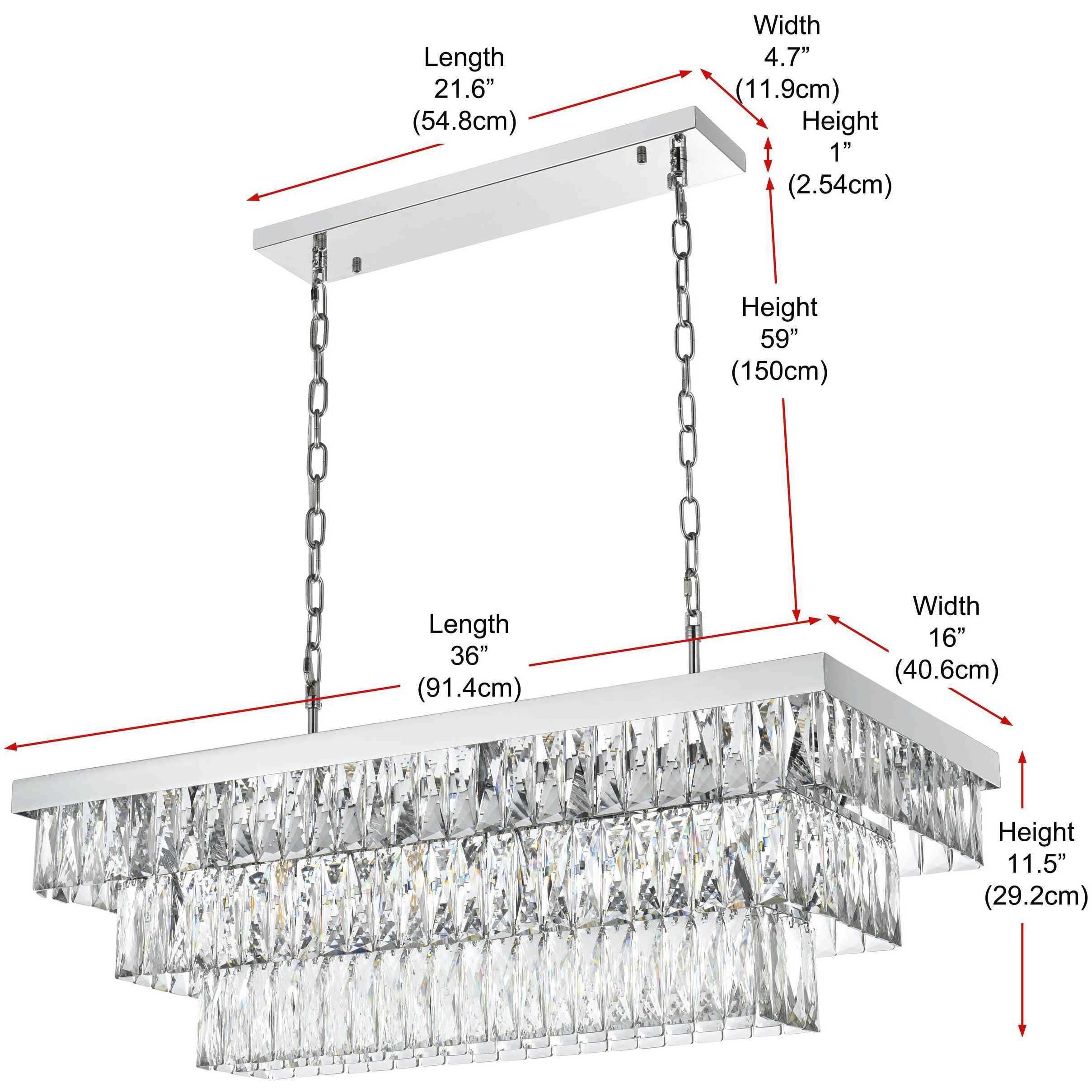 Josephine 12 Light 16 inch Chrome Chandelier Ceiling Light