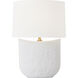 Hable Cenotes 27.75 inch 9 watt Matte White Ceramic Table Lamp Portable Light