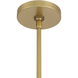 Holloway 1 Light 15 inch Legacy Brass and Dark Matte Black Pendant Ceiling Light