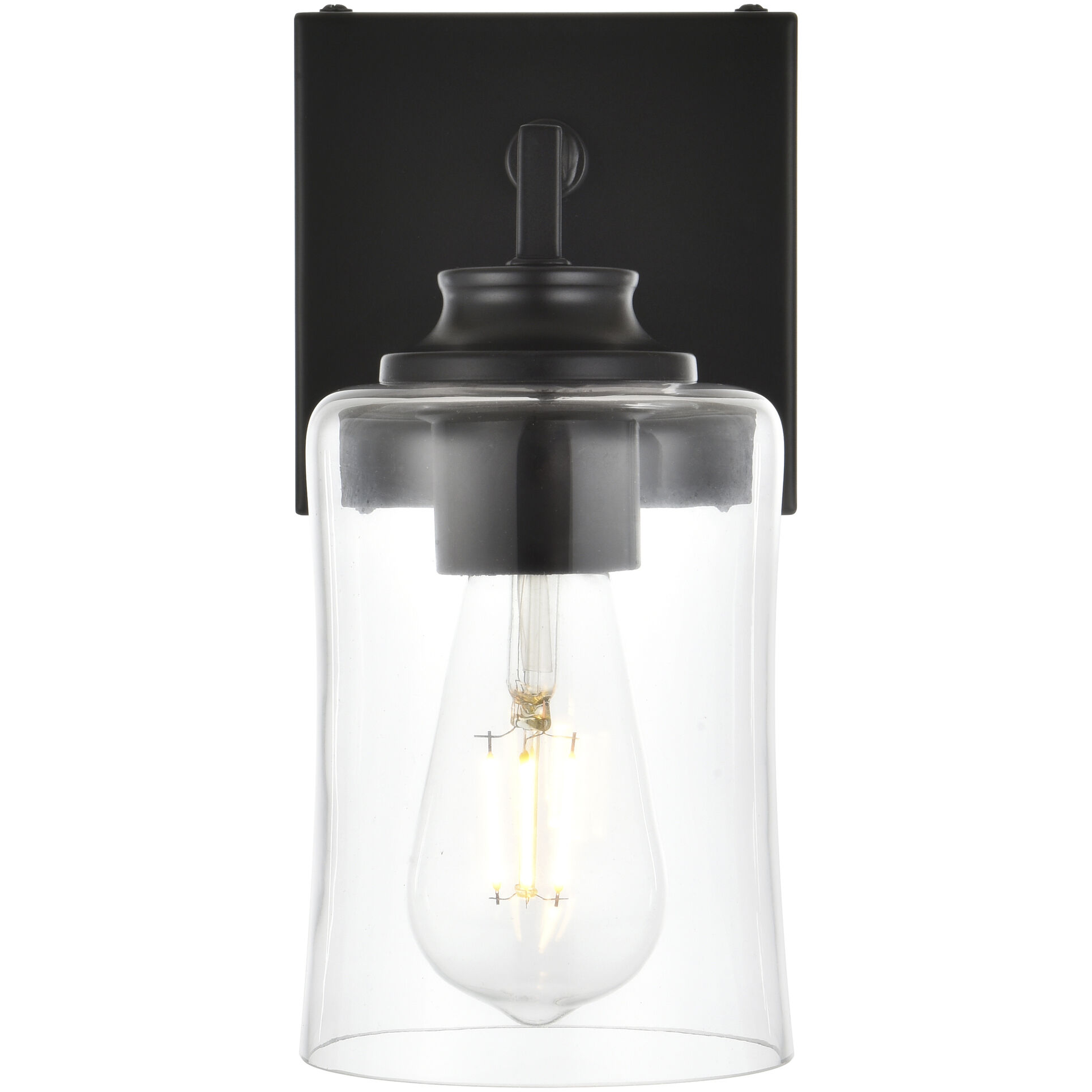 Ronnie 1 Light 5 inch Black Bath Sconce Wall Light