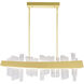 Guadiana LED 39 inch Satin Gold Island/Pool Table Light Ceiling Light