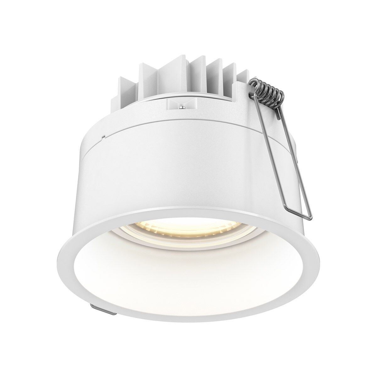 Round White Regressed Gimbal Down Light
