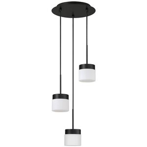 Nuon 3 Light 11.6 inch Black Black Pan Ceiling Light