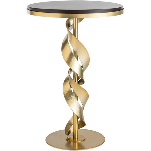 Folio 18.4 inch Dark Smoke Accent Table in Maple Espresso, Wood Top