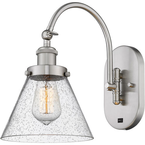 Franklin Restoration Cone 1 Light 8 inch Brushed Satin Nickel Sconce Wall Light