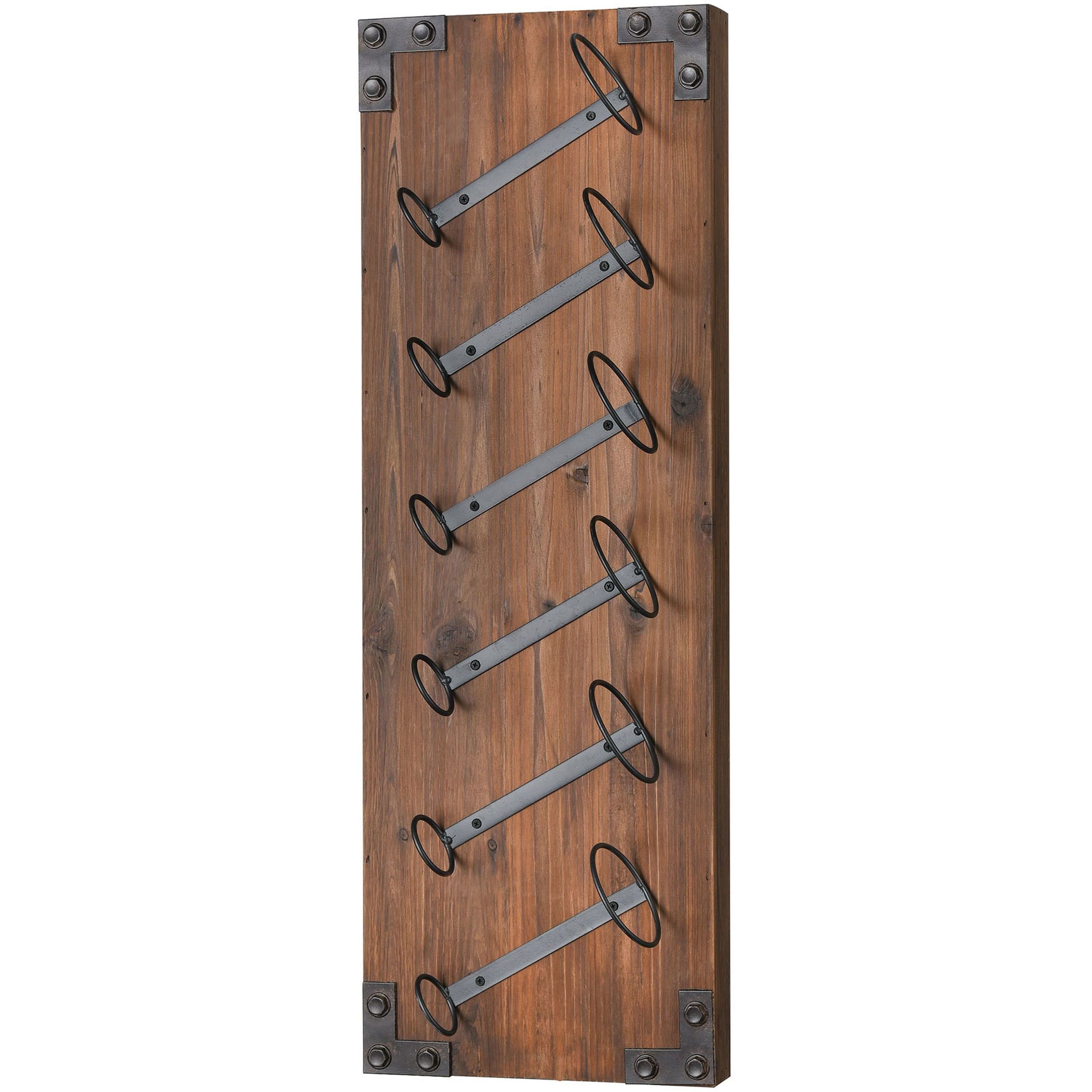 Stilton Brown with Bronze Wine Rack