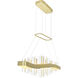 Millipede LED 6 inch Satin Gold Chandelier Ceiling Light