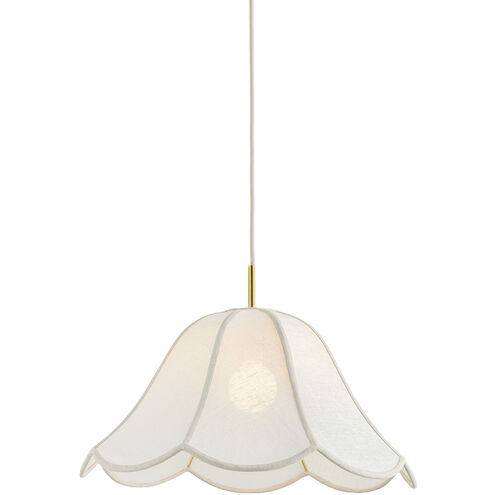 Dara 1 Light 22 inch Aged Brass Pendant Ceiling Light
