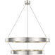Chapman & Myers Connery LED 40.5 inch Polished Nickel Two-Tier Ring Chandelier Ceiling Light