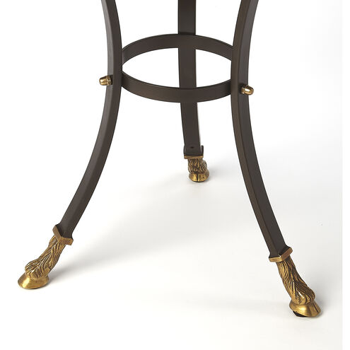 Meurice Glass & Metal 25 X 20 inch Metalworks Accent Table