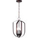 Provident 3 Light 10 inch Oil Rubbed Bronze Chandelier Ceiling Light