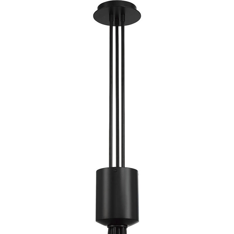 Athena LED 28 inch Matte Black Chandelier Ceiling Light