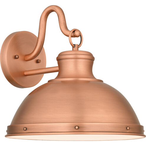 Jameson 1 Light 12 inch Aged Copper Outdoor Wall Lantern